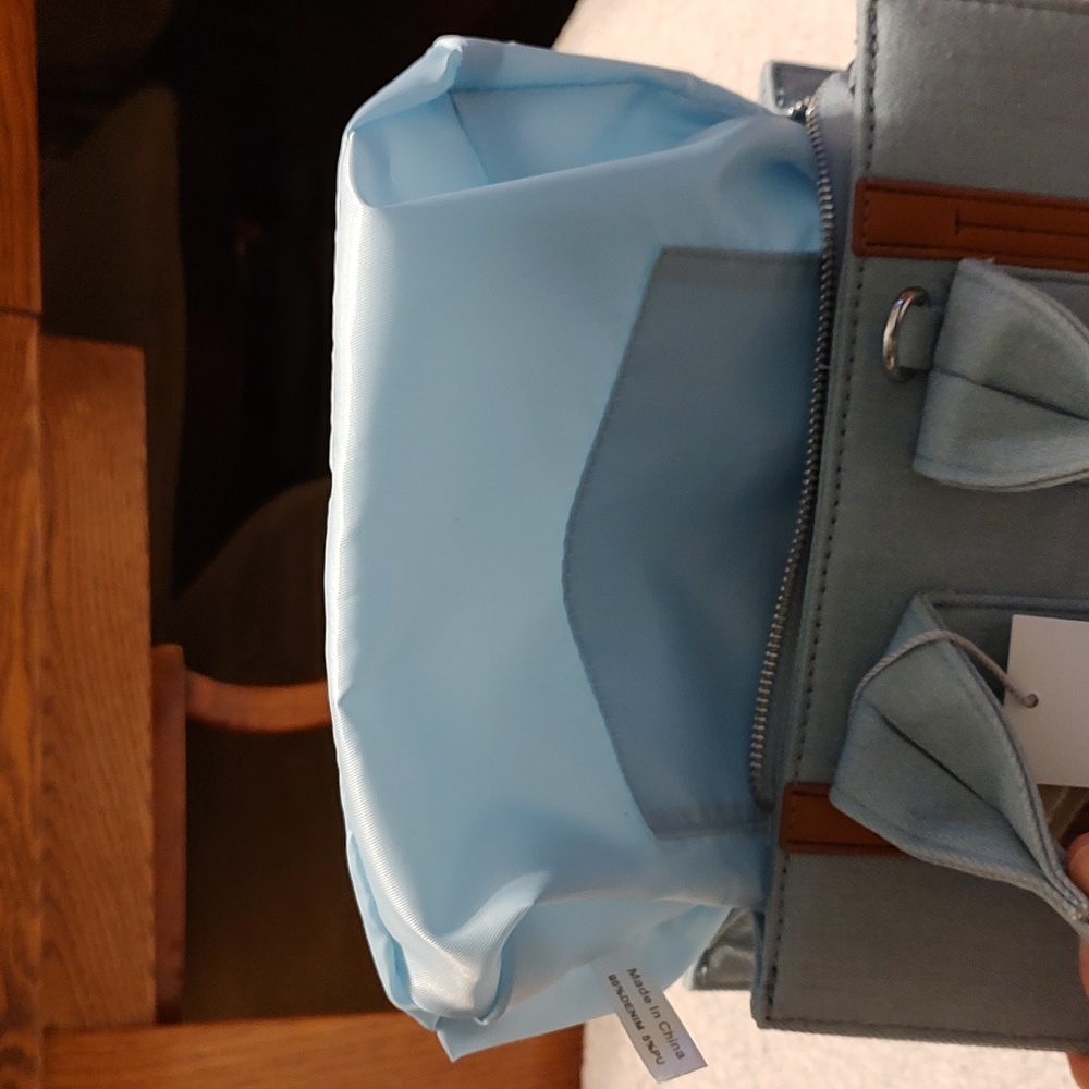Colin Collection Denim bag with PU faux leather trim. NWT - Picture 13 of 16